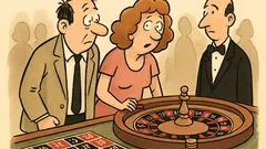 Dowcip: Facet z kobietą pierwszy raz w kasynie