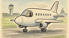 Anegdota: Kiedy samolot wylądował, przez głośnik...