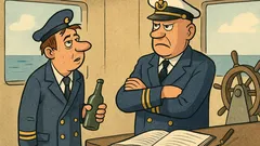 Anegdota: Pierwszy oficer wchodzi na mostek...