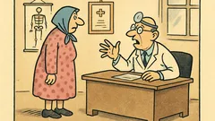 Dowcip: Przychodzi baba do lekarza, mówi...