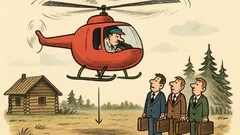 Anegdota: Leci śmigłowiec z młodymi specjalistami...