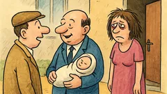 Dowcip: – Sąsiedzie, jak tam wasz chłopczyk?