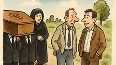 Anegdota: Idzie pogrzeb. Do mężczyzny podchodzi...