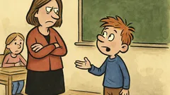 Dowcip: Jaś mówi do nauczycielki o tacie