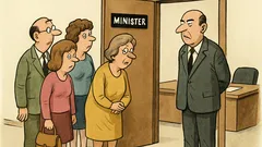 Dowcip: Delegacja nauczycieli przychodzi na spotkanie...