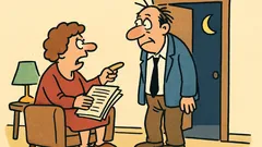 Dowcip: Jak twoja żona reaguje na powroty?