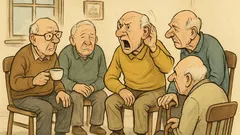 Dowcip: W domu starców przy porannej herbatce...