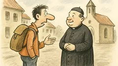 Anegdota: W małym miasteczku turysta pyta...