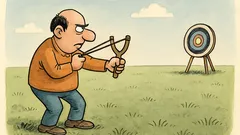 Dowcip: Strzelanie z procy do tarczy