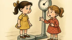 Anegdota: Dwie dziewczynki przy wadze...