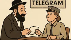 Dowcip: kupiec wysyła telegram do żony...