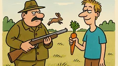 Dowcip: Słowo „wegetarianin” pochodzi z...