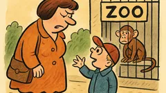 Dowcip: Mamo, kup mi małpkę, proszę!