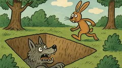 Dowcip: Biegnie zając przez las, a tu...