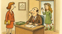 Anegdota: Sekretarka wchodzi do gabinetu