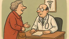 Dowcip: Przychodzi baba do lekarza, dziękuje lekarzowi