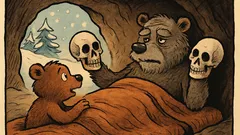 Anegdota: Zima. Mały niedźwiadek budzi dziadka