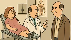Dowcip: Lekarz kończy badać kobietę i mówi