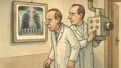 Dowcip: W gabinecie rentgenologicznym coś poszło nie tak