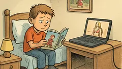 Dowcip: Trzecioklasista Jasio czyta Czerwonego Kapturka