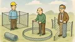 Dowcip: Inżynier, fizyk i matematyk ogrodzili pole