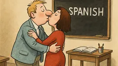 Dowcip: Szybka nauka języka zależy od pocałunku