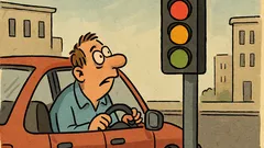 Dowcip: Na skrzyżowaniu dostałem ataku daltonizmu