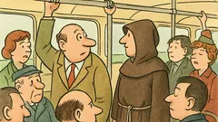 Dowcip: W przepełnionym autobusie pasażer mówi...