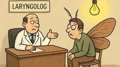 Dowcip: Przychodzi facet do laryngologa i...