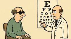 Dowcip: Okulista po zbadaniu kolejnego pacjenta...