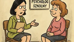 Dowcip: Szkolna pani psycholog mówi do kobiety...