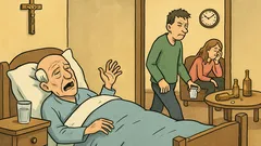 Dowcip: Dzieci moje, ja umieram, przynieście wody