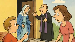 Dowcip: Mamo, mamo, widziałem Matkę Boską