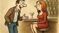 Dowcip: Facet podchodzi do dziewczyny przy barze