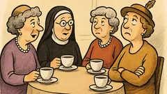 Dowcip: Cztery katoliczki piją kawę, pierwsza mówi