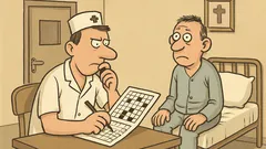 Anegdota: W szpitalu psychiatrycznym pielęgniarz pyta...