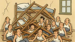 Dowcip: BBC podało, że zawaliło się łóżko