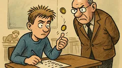 Dowcip: Student zdaje egzamin i rzuca monetą