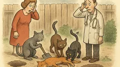 Dowcip: zaspany weterynarz odbiera nocny telefon