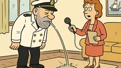Dowcip: Do starego kapitana statku podchodzi dziennikarka...