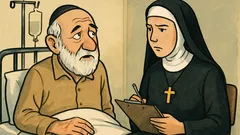 Dowcip: Stary Żyd w katolickim szpitalu