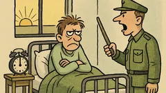 Dowcip: Dlaczego w wojsku pobudka jest o 6:00?