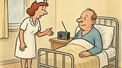 Dowcip: Pielęgniarka pyta pacjenta o nudności
