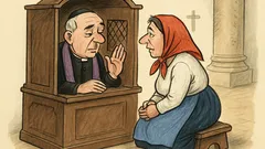 Anegdota: Ksiądz spowiada gaździnę...