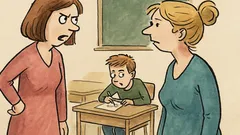 Dowcip: – Pani syn ciągle ściąga na klasówkach!