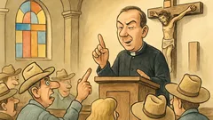 Dowcip: W kościele w Arizonie ksiądz mówi