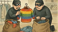 Dowcip: Dwóch złodziei po włamaniu do sklepu...