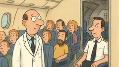 Dowcip: W samolocie przez głośnik rozlega się...