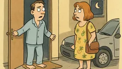 Dowcip: Żona wraca nad ranem, mąż pyta...