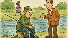 Dowcip: siedzi wędkarz nad rzeką…